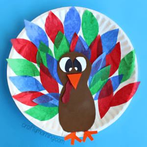 12 Turkey Crafts for Kids on Thanksgiving on Love The Day