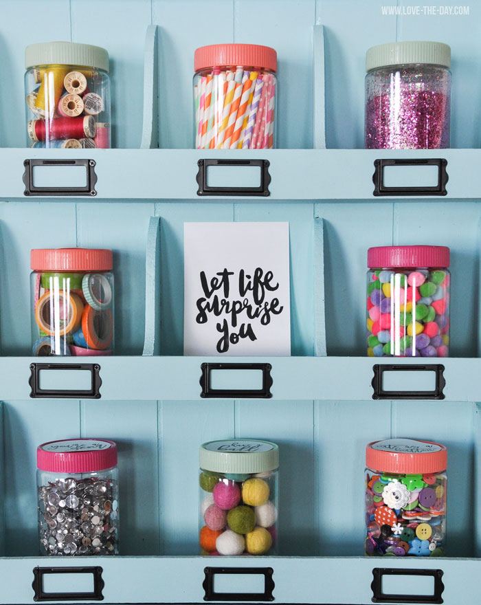 Craft Room Storage Ideas by Lindi Haws of Love The Day