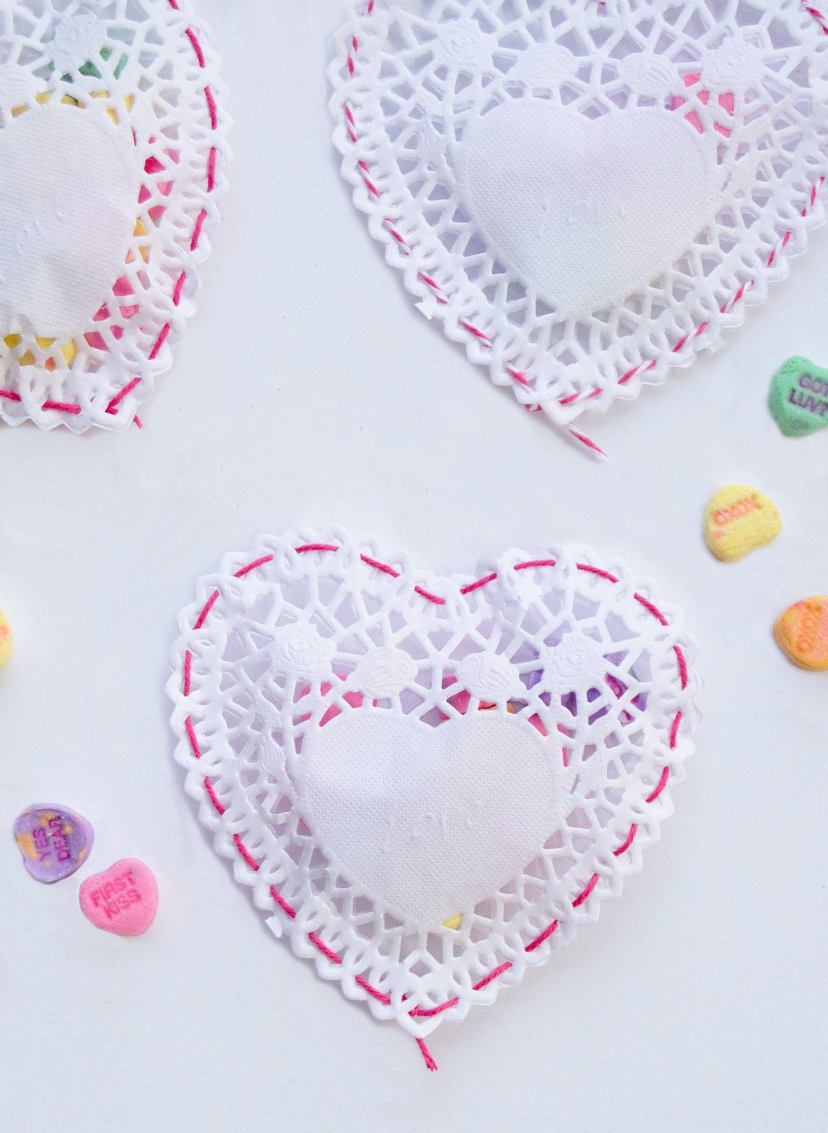 Doily Heart Pouch Tutorial by Lindi Haws of Love The Day