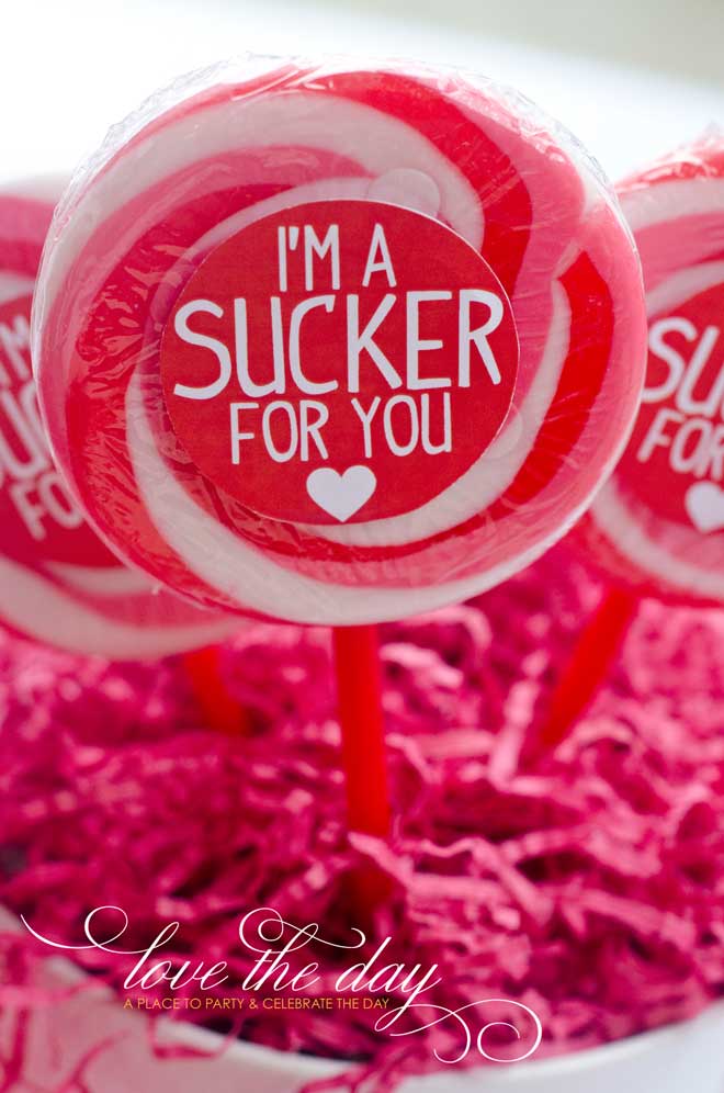 ?I?M A SUCKER FOR YOU? VALENTINES FOR KIDS BY LOVE THE DAY