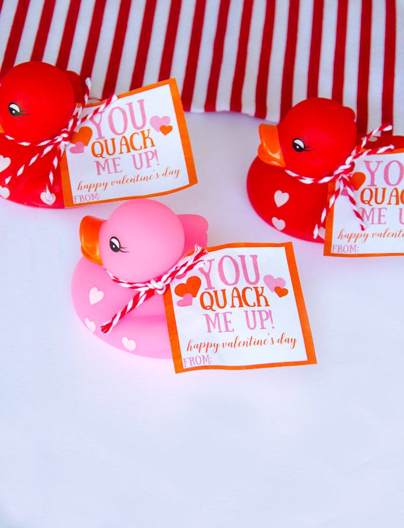 Rubber Duck Valentine Ideas for Preschoolers FREE PRINTABLE by Lindi