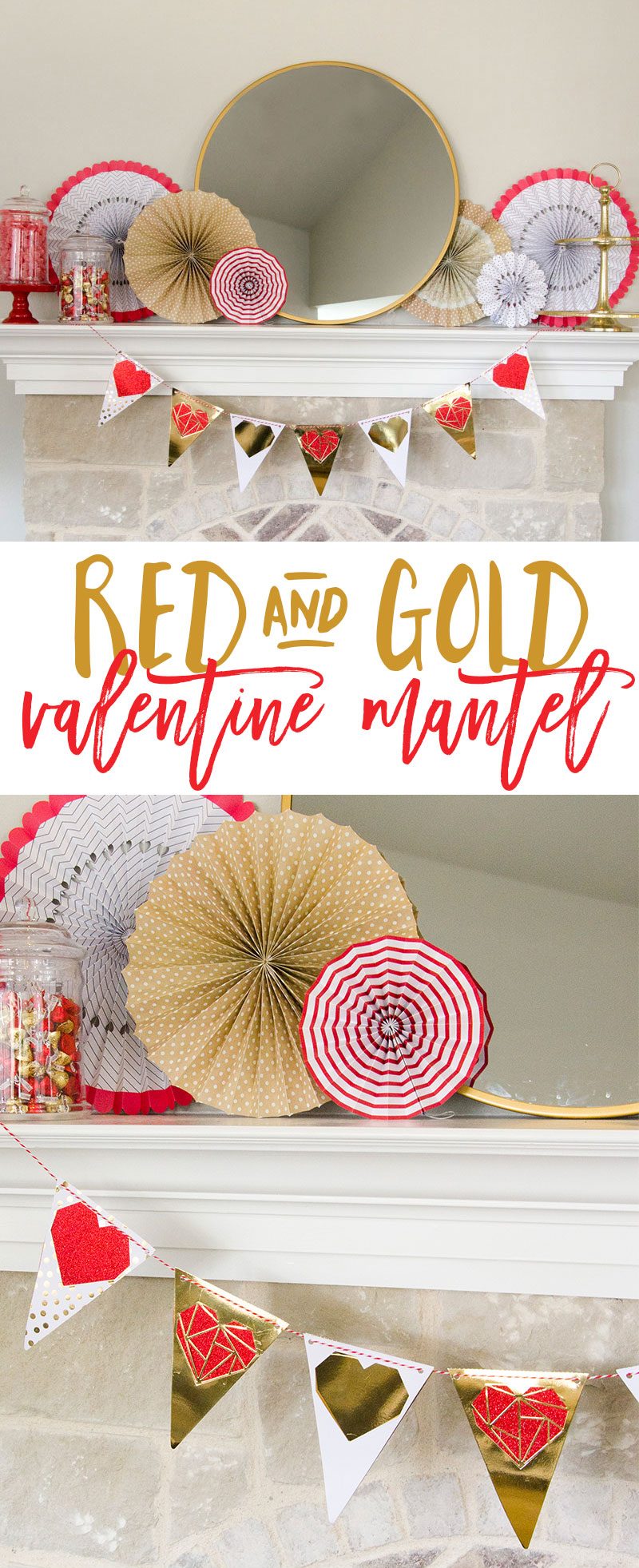 Diy valentine’s day decorations & garland tutorial