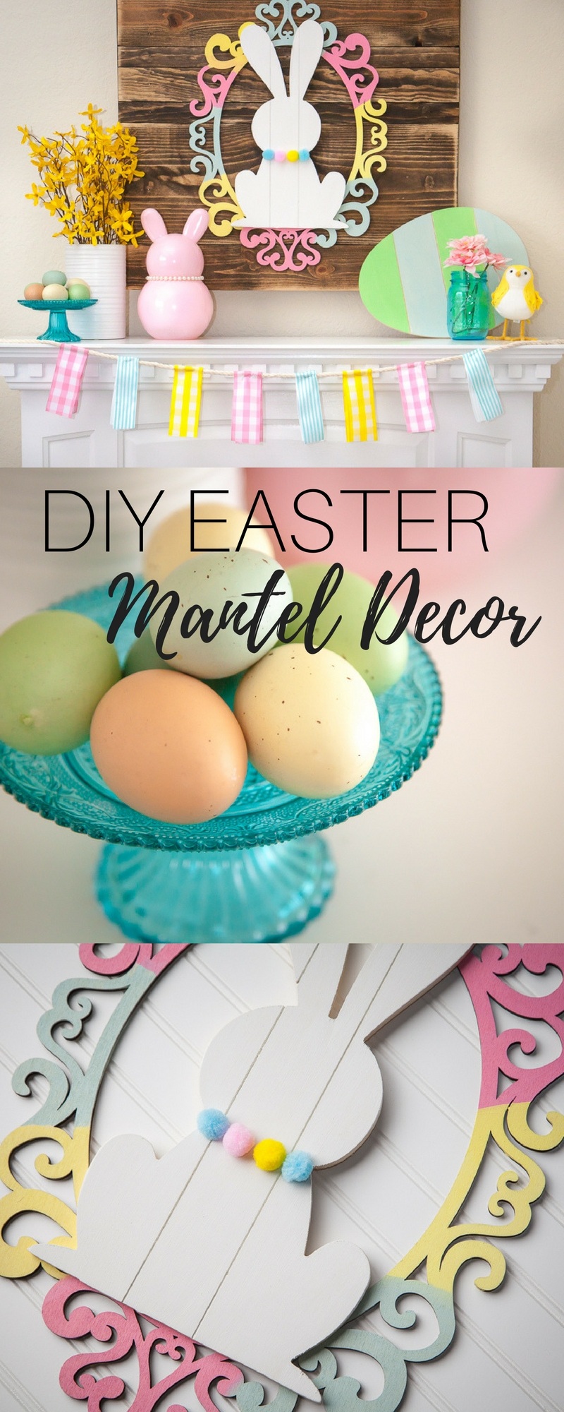 Easter Mantel Decor by Destro Photography on Love the Day