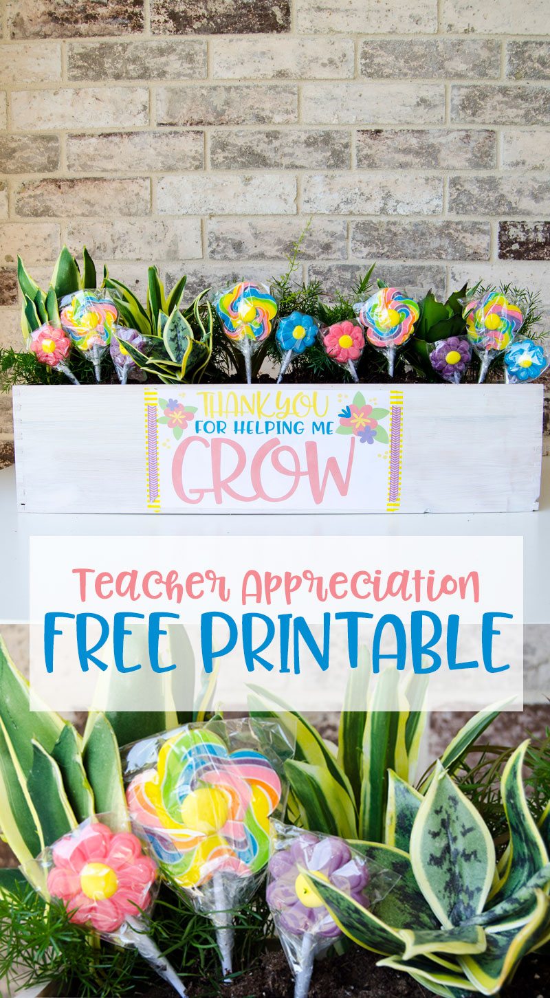 Teacher Thank You Idea & FREE PRINTABLE by Lindi Haws of Love The Day