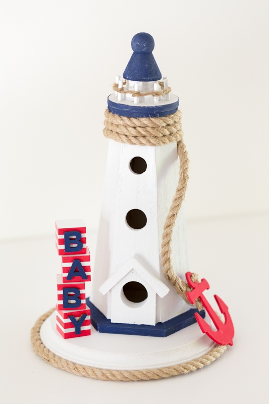 Nautical Themed Baby Shower Centerpiece by Partyography on Love the Day