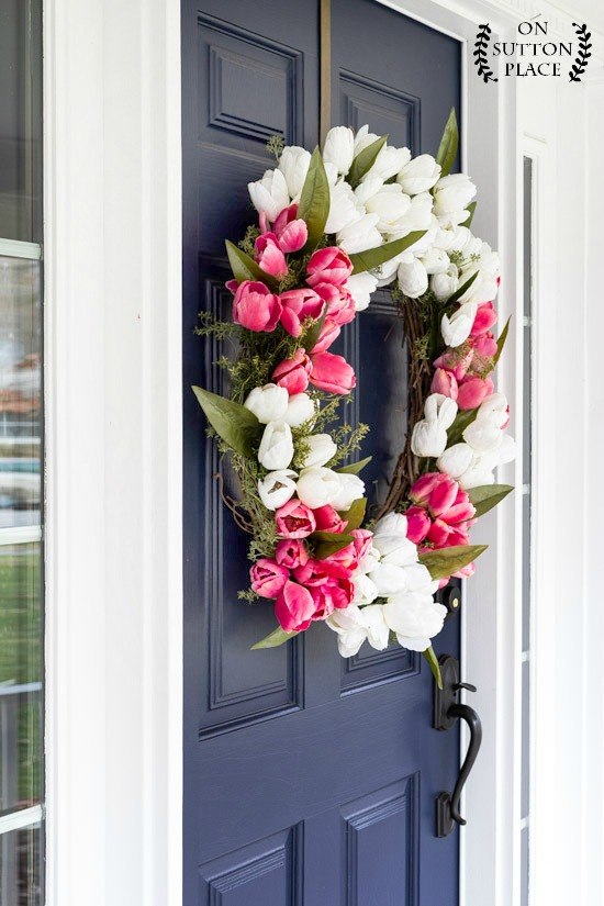 10 Front Door Spring Wreath Ideas on Love the Day