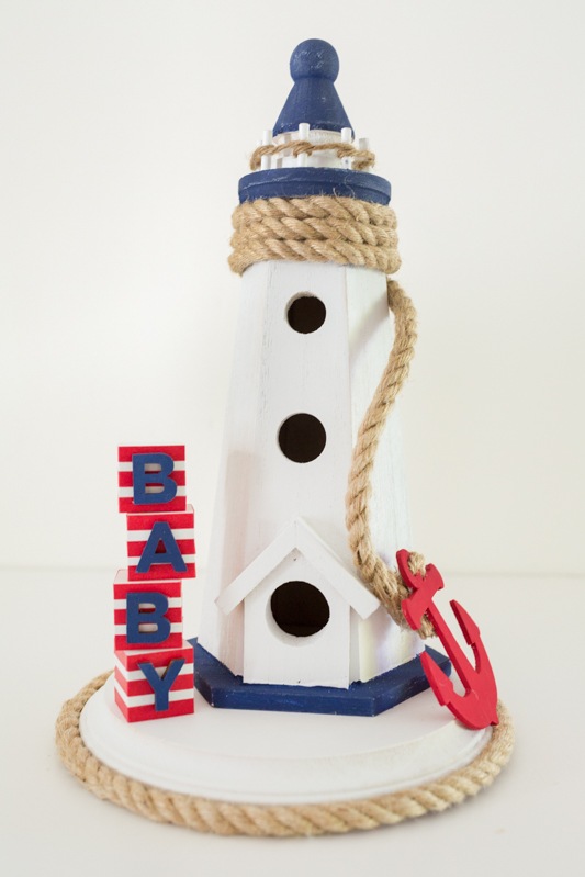 Nautical Themed Baby Shower Centerpiece by Partyography on Love the Day