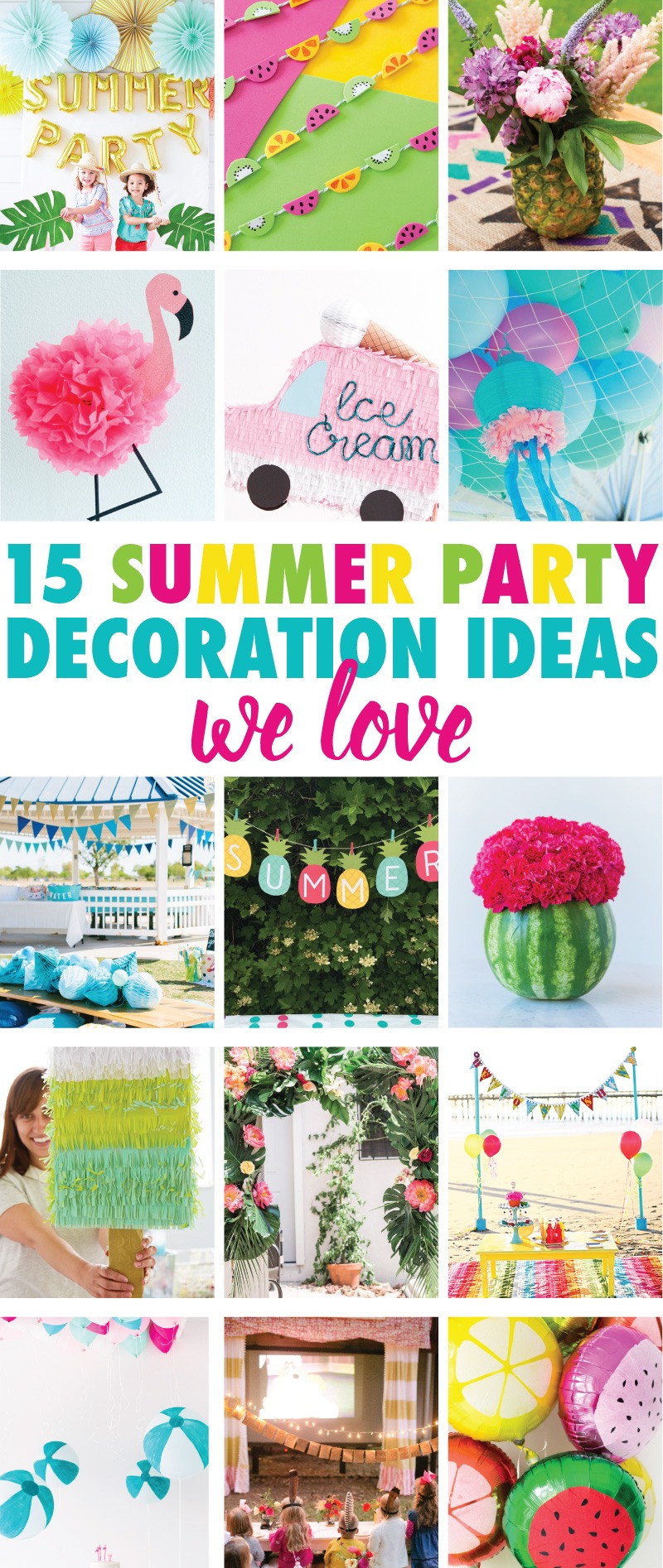 DIY Paper Napkin Holder  Summer party decorations, Kids summer party,  Summer birthday party