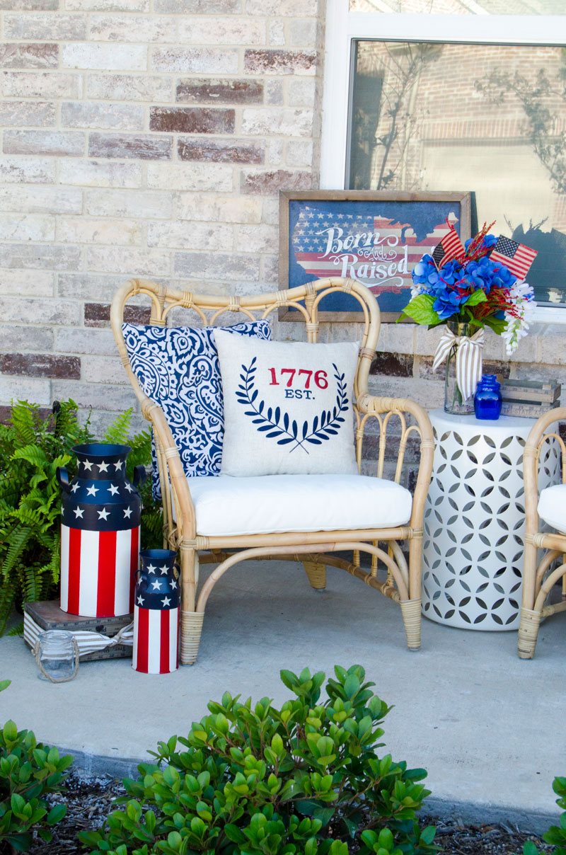 Make an Impression with 4th of July Front Porch Decor