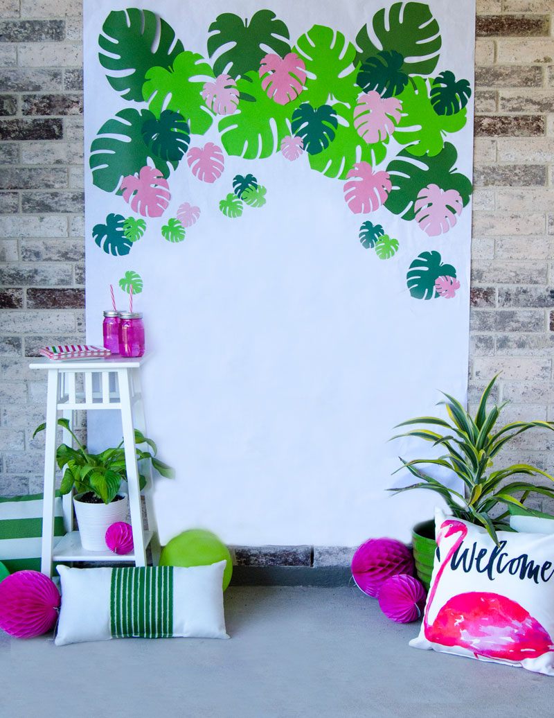 How to make a tropical backdrop