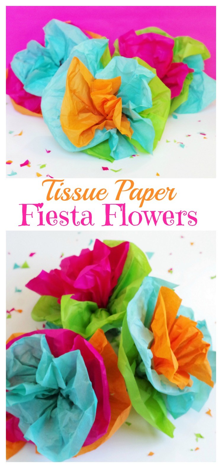 TISSUE PAPER FIESTA FLOWERS