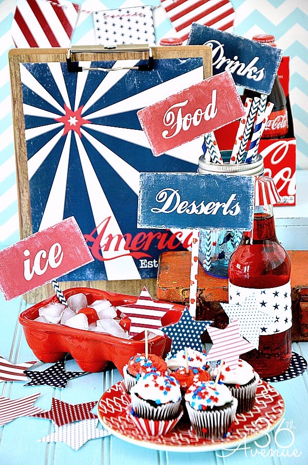 15 Free Printable 4th of July Decorations on Love the Day