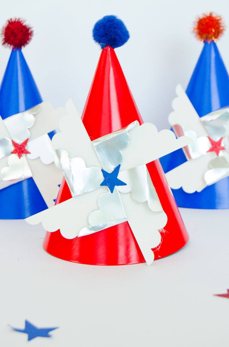 America Themed Party Ideas:: Party Hats by Lindi Haws of Love The Day