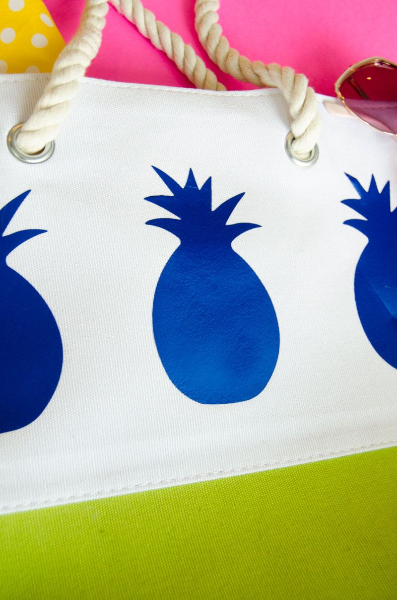 Pineapple DIY Tote Bag Tutorial by Lindi Haws of Love The Day