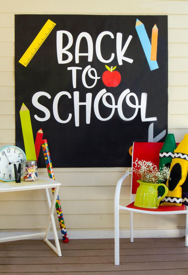 Back To School Backdrop Ideas