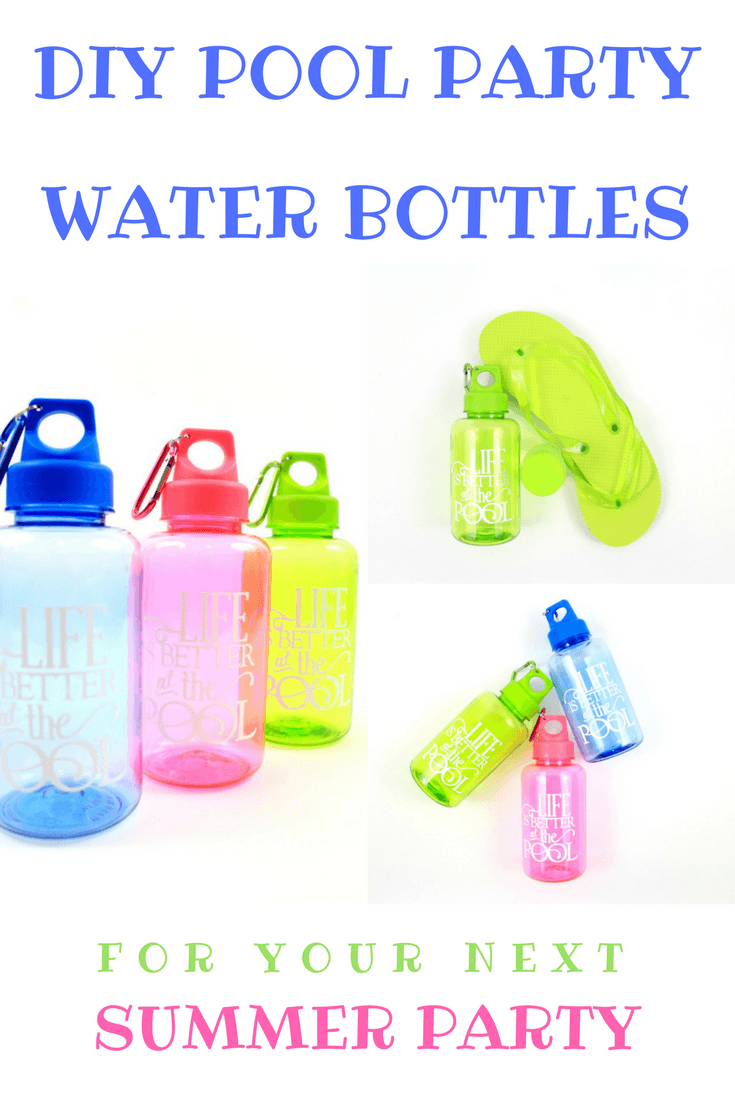 Summer pool party ideas :: diy pool party water bottles
