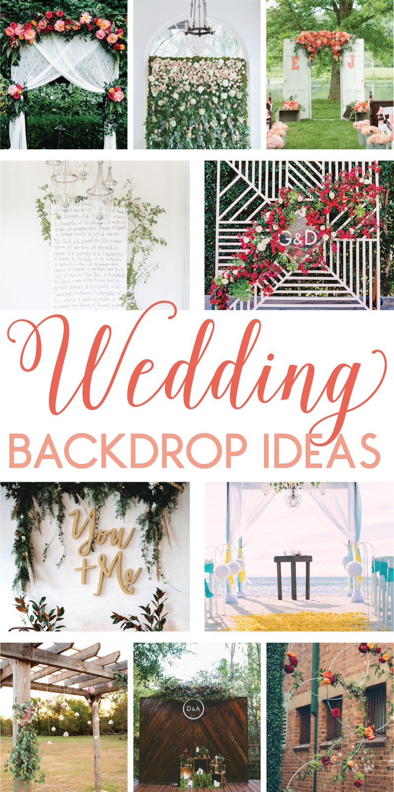 10 Stunning Wedding Backdrop Ideas on Love the Day