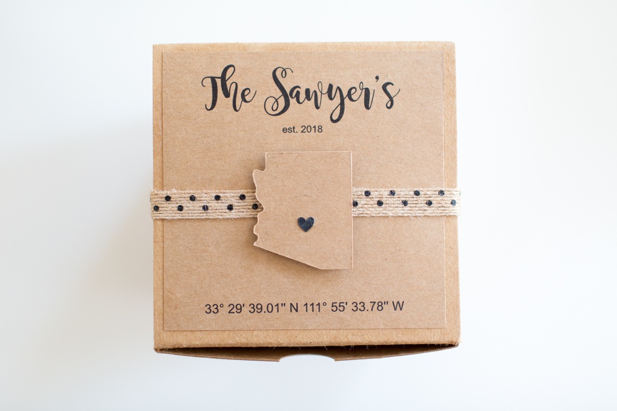 DIY Wedding Gift Box Idea by Partyography on Love the Day