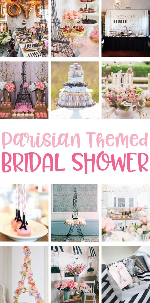 Gorgeous Parisian Themed Bridal Shower Ideas on Love the Day
