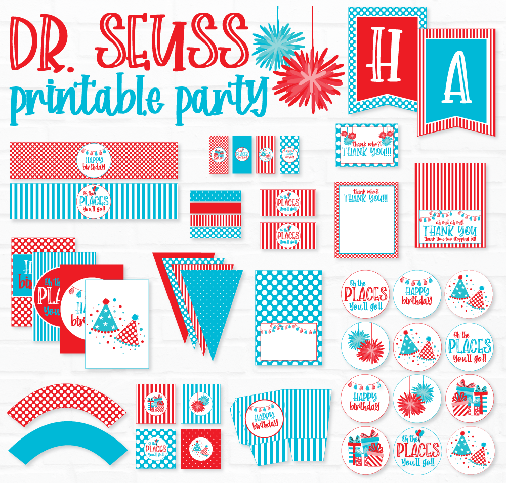 Dr. Seuss Printable Party by Lindi of Love The Day