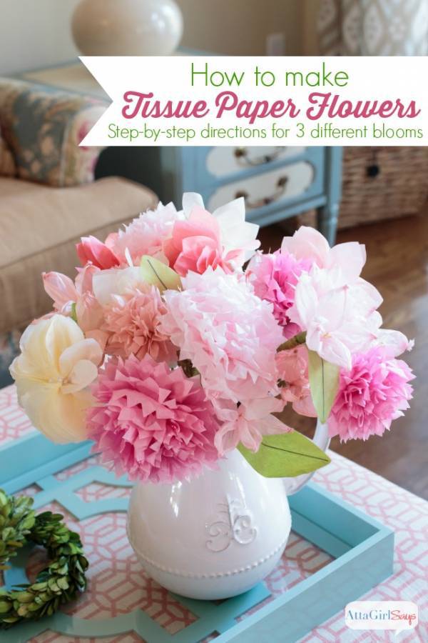 12 Tissue Paper Flowers that are Easy to Make on Love the Day