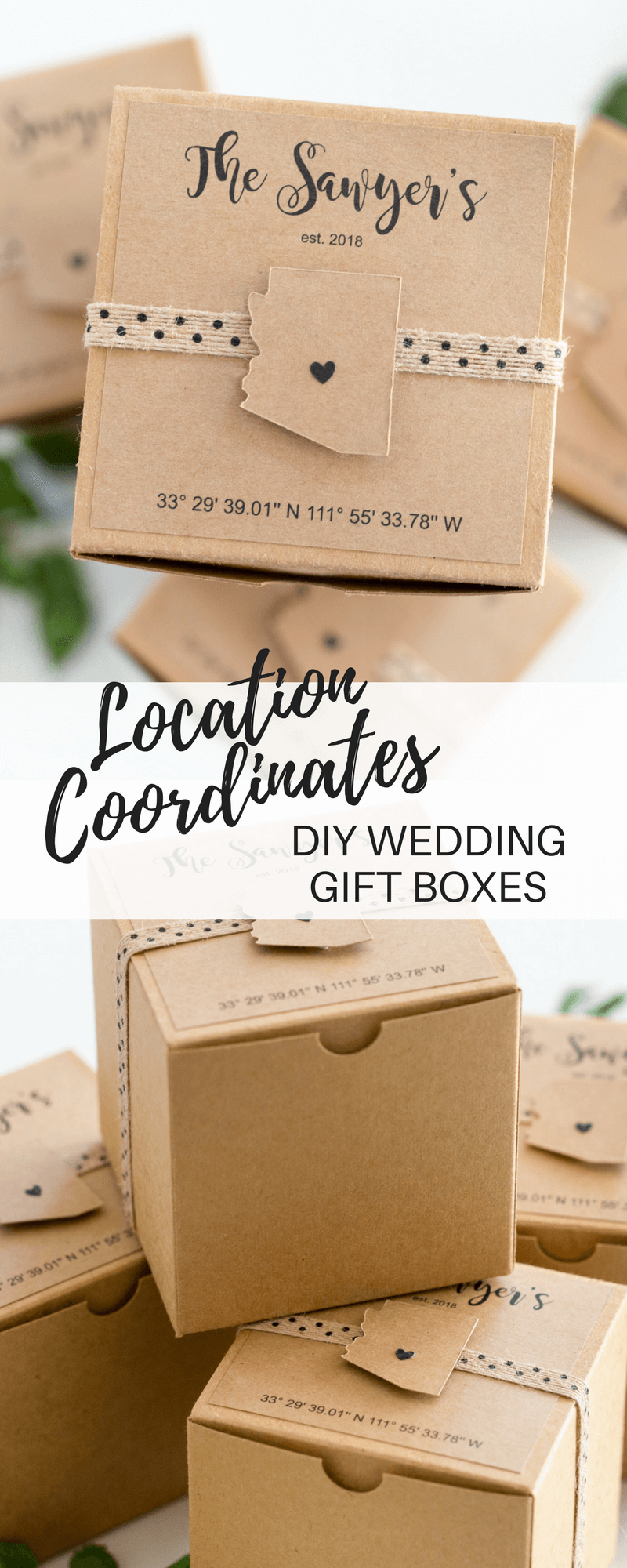 DIY Wedding Gift Box Idea by Partyography on Love the Day