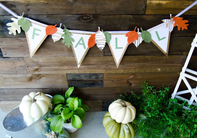 DIY Fall Banner SVG by Lindi Haws of Love The Day