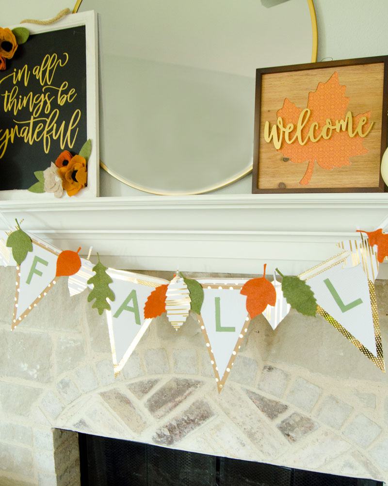 Simple Fall Mantel Ideas with Michaels by Lindi Haws of Love The Day