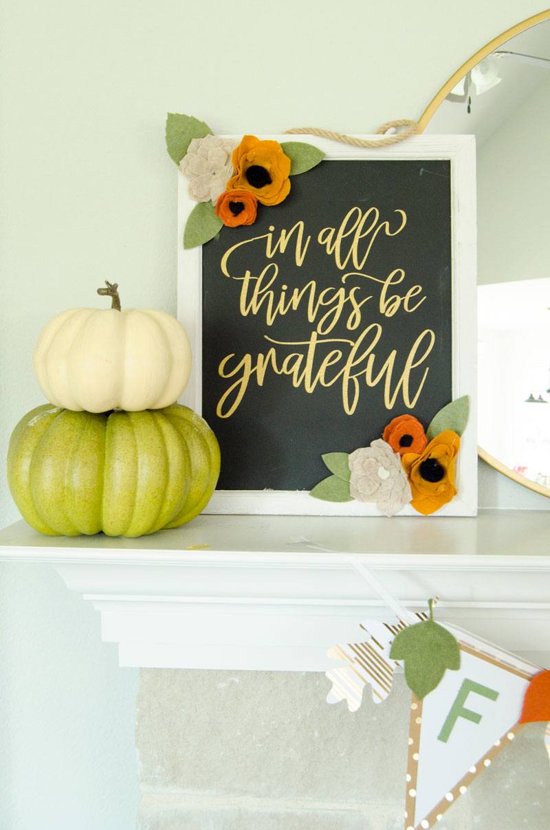 Simple fall mantel ideas with michaels