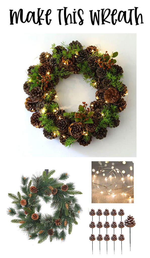 DIY Pine Cone Wreath on Love The Day