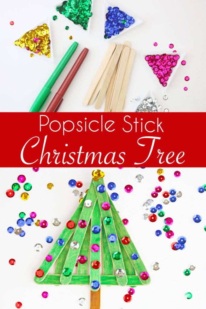 Easy & Fun Popsicle Stick Christmas Tree Craft on Love the Day