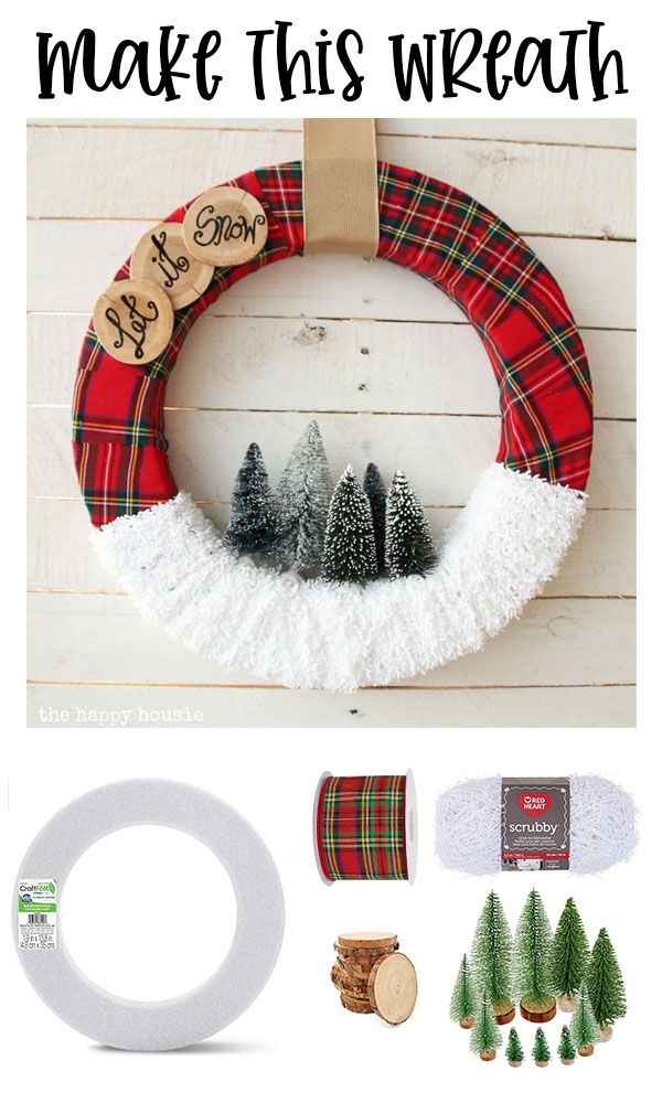 Rustic DIY Christmas Wreath on Love The Day