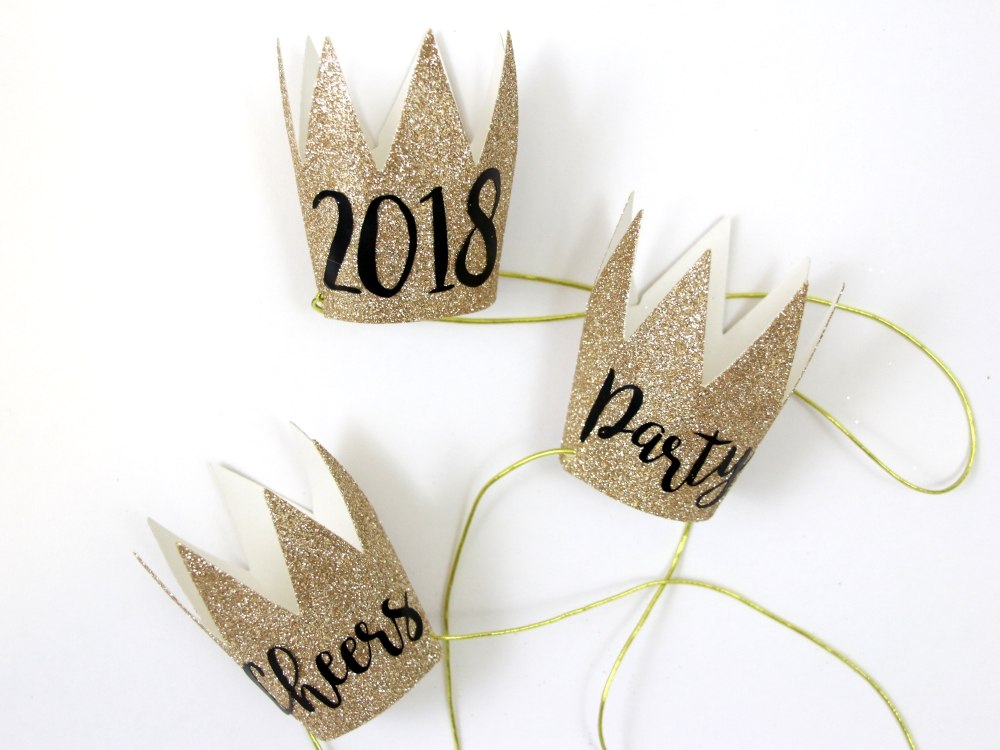 DIY Party Crowns - New Year's Inspiration by Polka Dotted Blue Jay on Love the Day