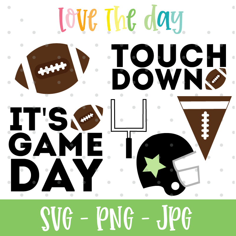 Football SVG Bundle by Lindi Haws of Love The Day