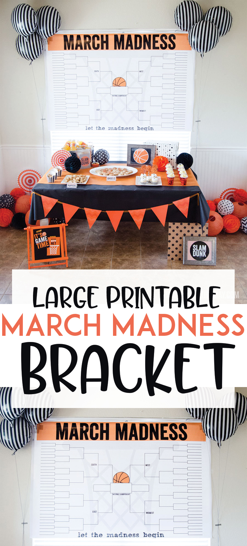 2018 March Madness Bracket Printable by Lindi Haws of Love The Day