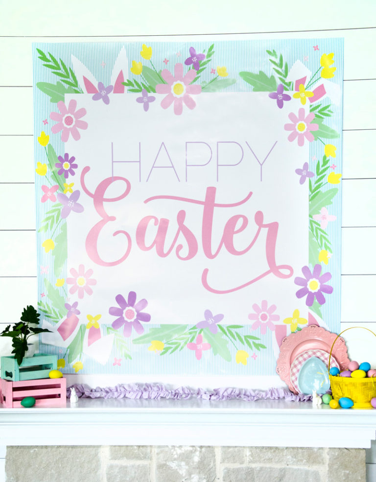 Free Easter Backdrop - April Backdrop of the Month! - Love The Day