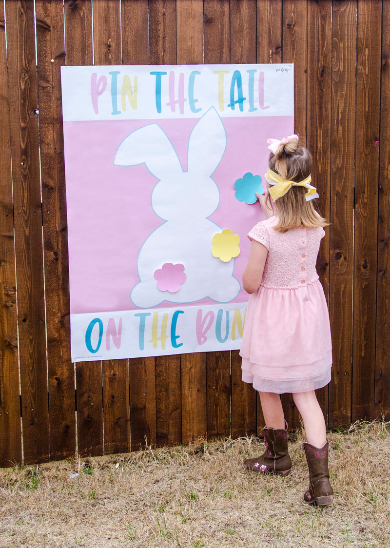 Pin The Tail On The Bunny Easter Game by Lindi Haws of Love The Day