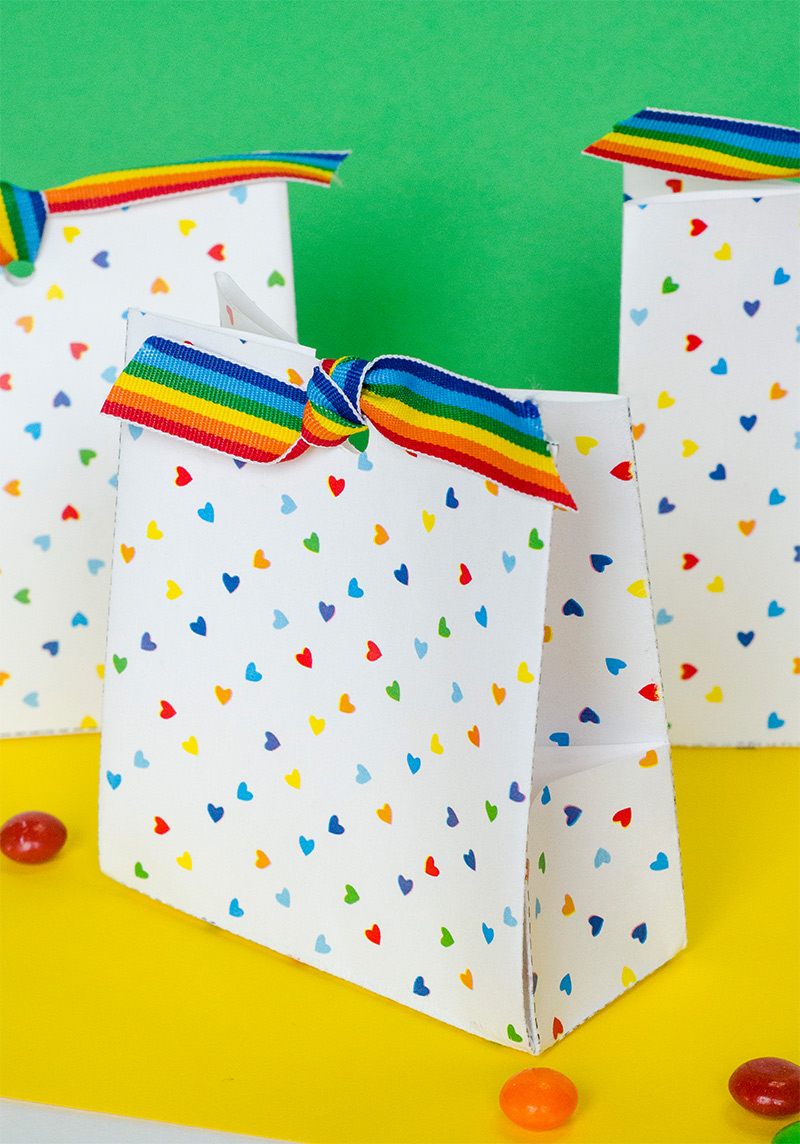 Free Printable Rainbow Treat Boxes by Lindi Haws of Love The Day