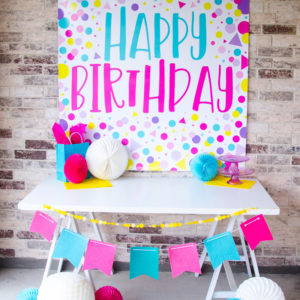 Happy Birthday Backdrop Ideas by Lindi Haws of Love The Day
