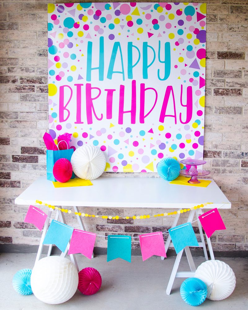 Happy Birthday Backdrop Ideas by Lindi Haws of Love The Day