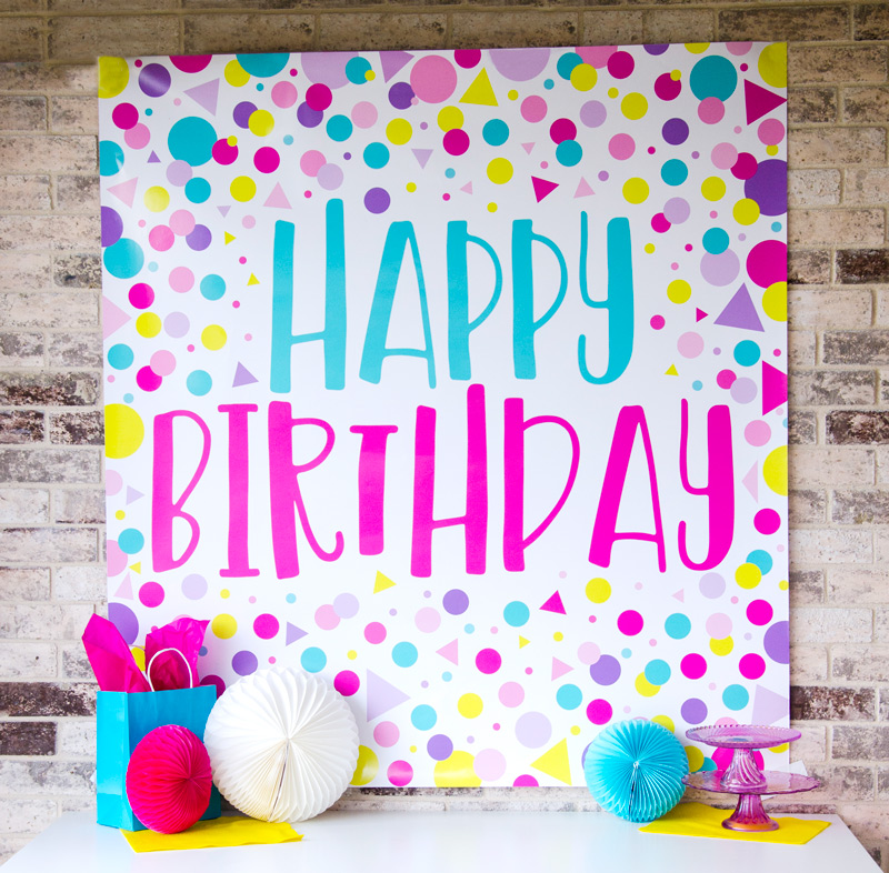 Birthday Backdrop Ideas by Lindi Haws of Love The Day