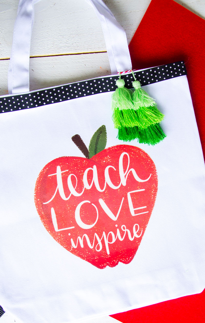 How To Use Iron-On To Make a Teacher Tote by Lindi Haws of Love The Day