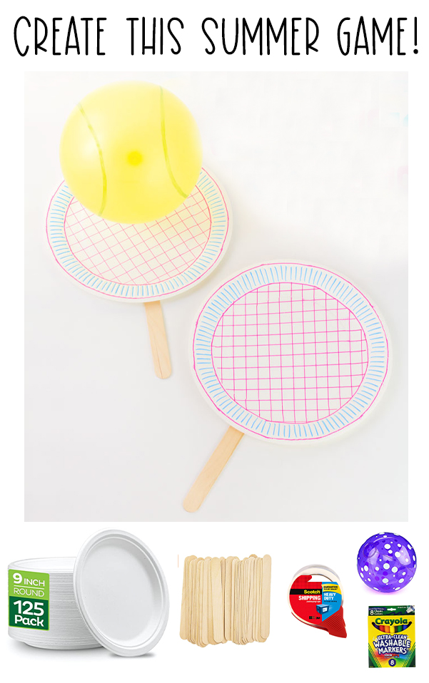 Paper Plate Tennis Summer Game on Love The Day