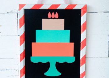 DIY Birthday Vinyl Sign by Lindi Haws of Love The Day
