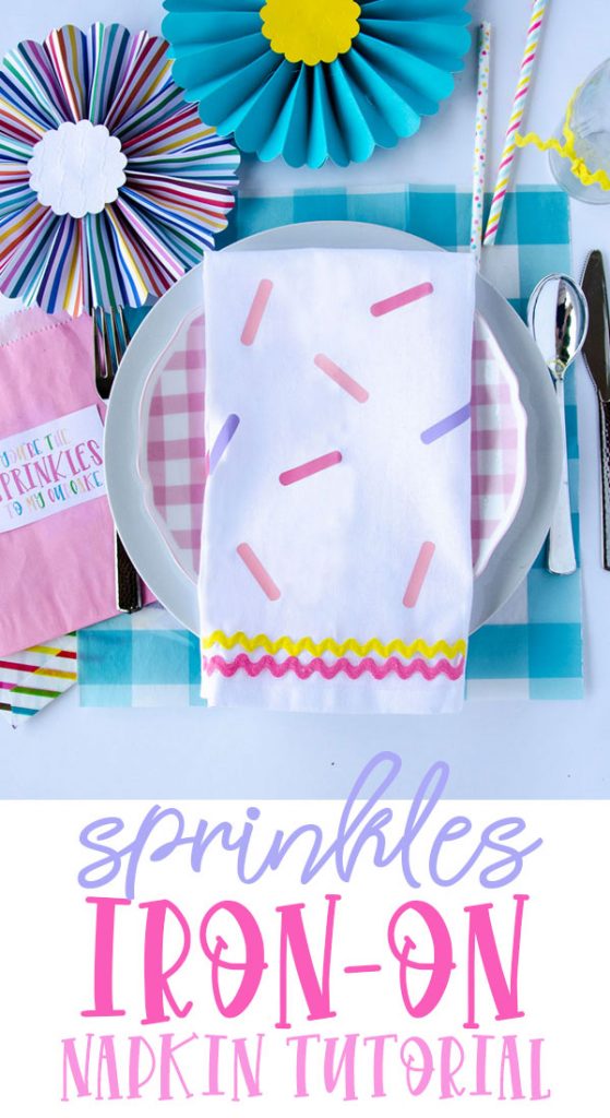 DIY Sprinkle Napkins by Lindi Haws of Love The Day