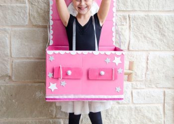 How To Make A Ballerina Jewelry Cardboard Box Costume by Lindi Haws of Love The Day