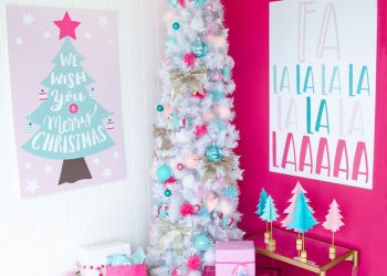 Colorful Christmas Dream Tree with Michaels by Lindi Haws of Love The Day