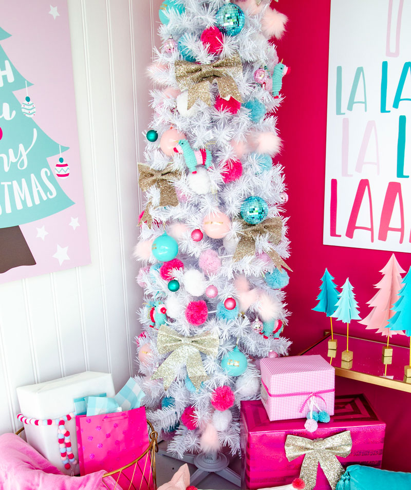 Colorful Christmas Dream Tree with Michaels by Lindi Haws of Love The Day