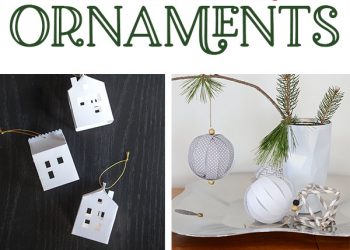 10 DIY Paper Christmas Tree Ornaments on Love The Day