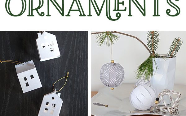 10 DIY Paper Christmas Tree Ornaments on Love The Day